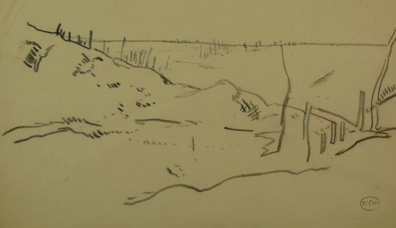 War-torn landscape.  DRA370