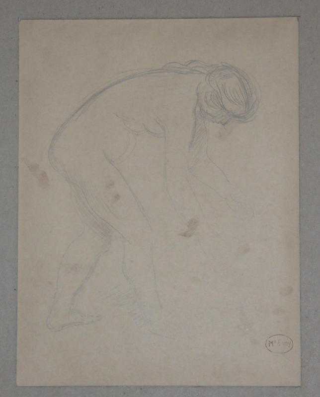Standing nude in profile leaning forward . . . . .1165