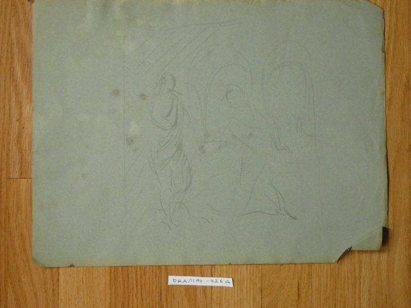 Preliminary sketch biblical subject