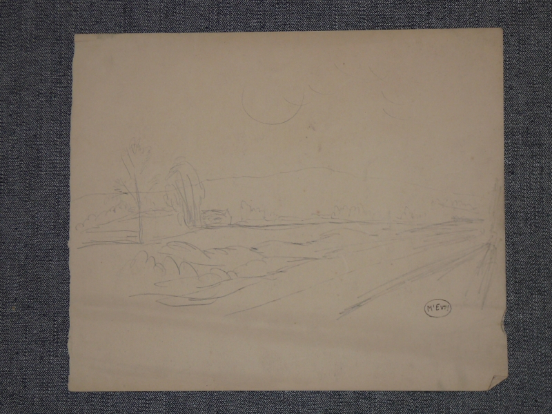 52 pencil landscape . .  .duplicate #