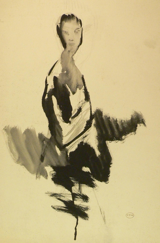 735 figure study B & W