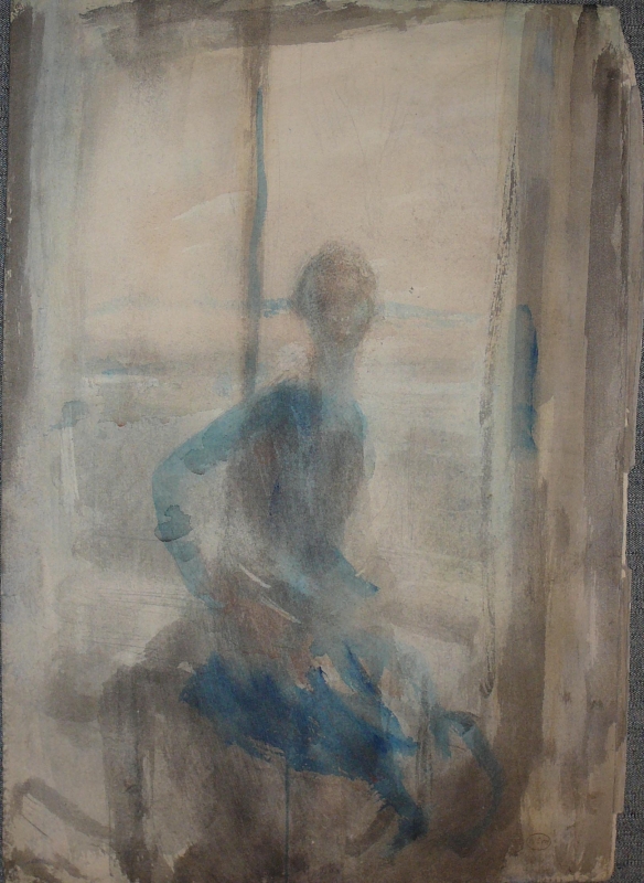Contre Jour portrait study, young lady (Anna?)