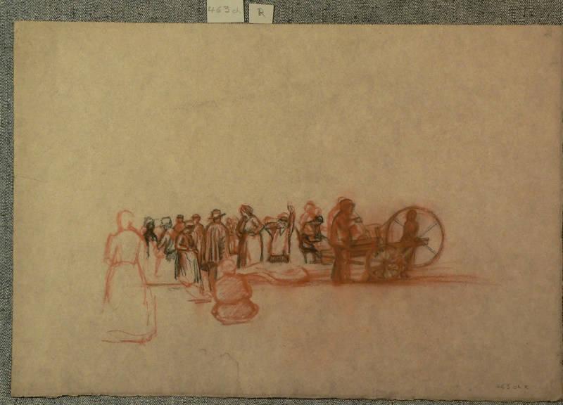 463ch,verso.  detail of crowd scene