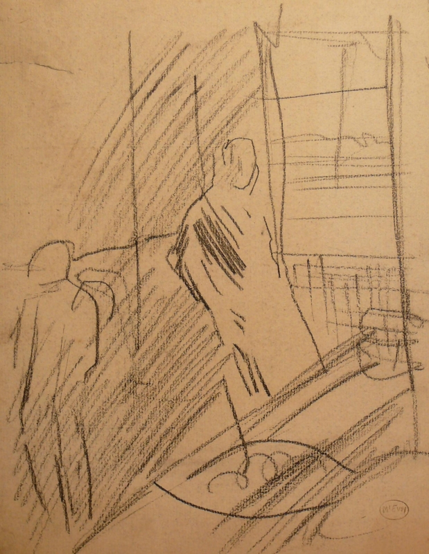 242ch .  two figures in an interior