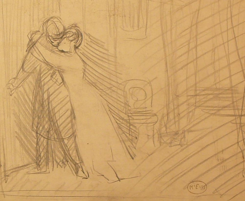 Lovers in an interior